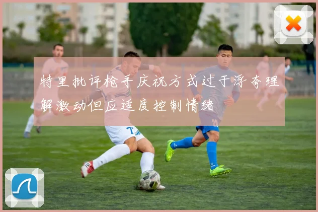 特里批评枪手庆祝方式过于浮夸理解激动但应适度控制情绪